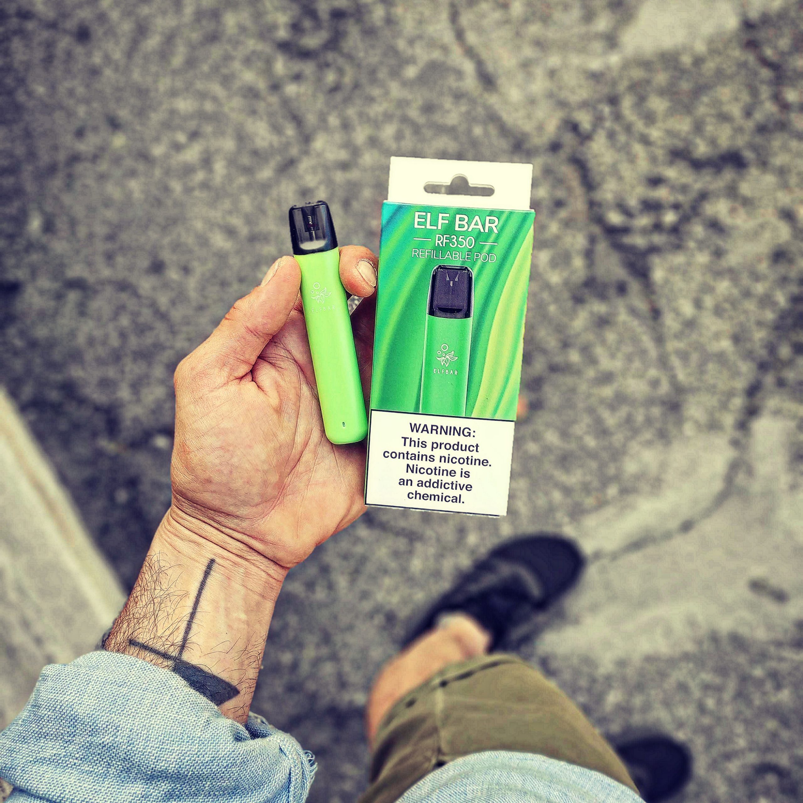 ELF BAR Sigaretta elettronica con tiro automatico e sensore di aspirazione, kit ecig per smettere di fumare EcoLogicaMente sigarette elettronica NO USA E GETTA