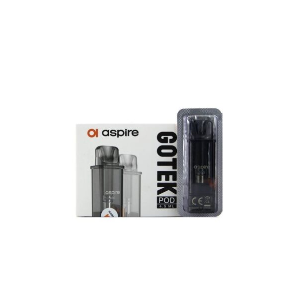 1 Pod 0.8 ohm Resistenza Aspire GOTEK X SIGARETTA ELETTRONICA CON SENSORE DI ASPIRAZIONE E POD RICARICABILE TIPO KIWI. NO IQOS E SIGARETTE ELETTRONICHE USA E GETTA - ECOLOGICAMENTE SIGARETTE ELETTRONICHE SVAPO SHOP